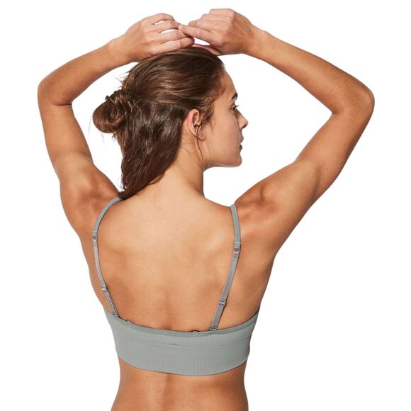 Lululemon Awakening Bra Dark Grey Sports Bra Size 10 - READ - Picture 5 of 6